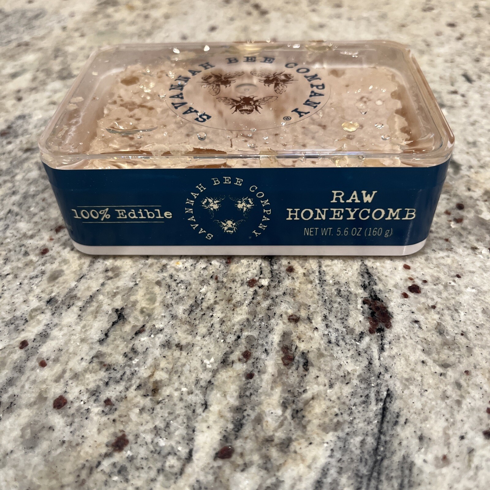 Savannah Bee Company Raw Honeycomb 5.6 Oz 100% Edible Honey Kosher Natural NIB