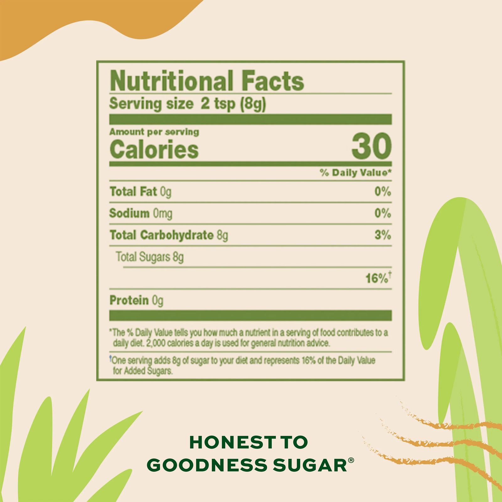 Natural Cane Sugar Raw Sweetener