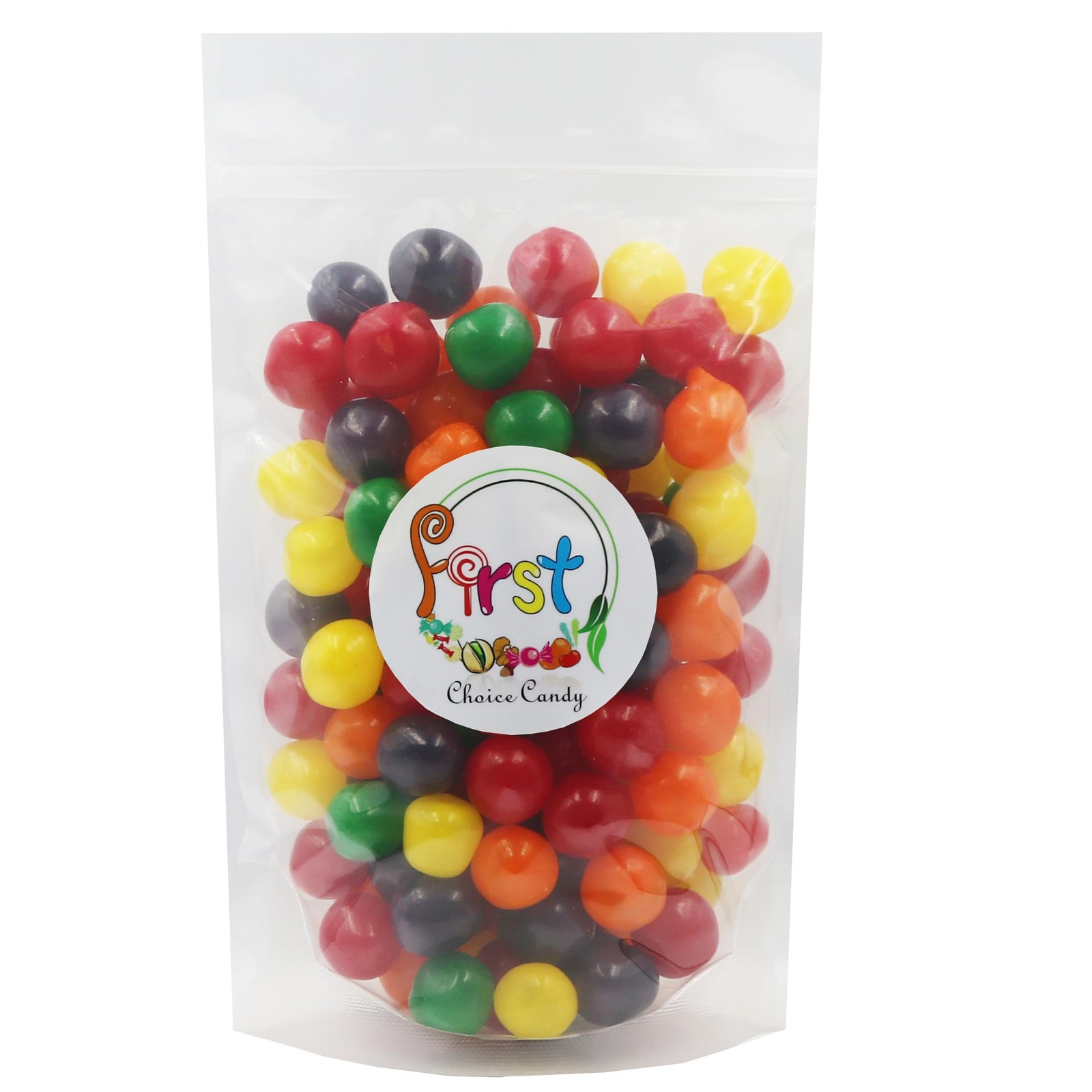 Assorted Sour Chewy Fruit Candy Balls – 2 Pounds of Flavorful Treats