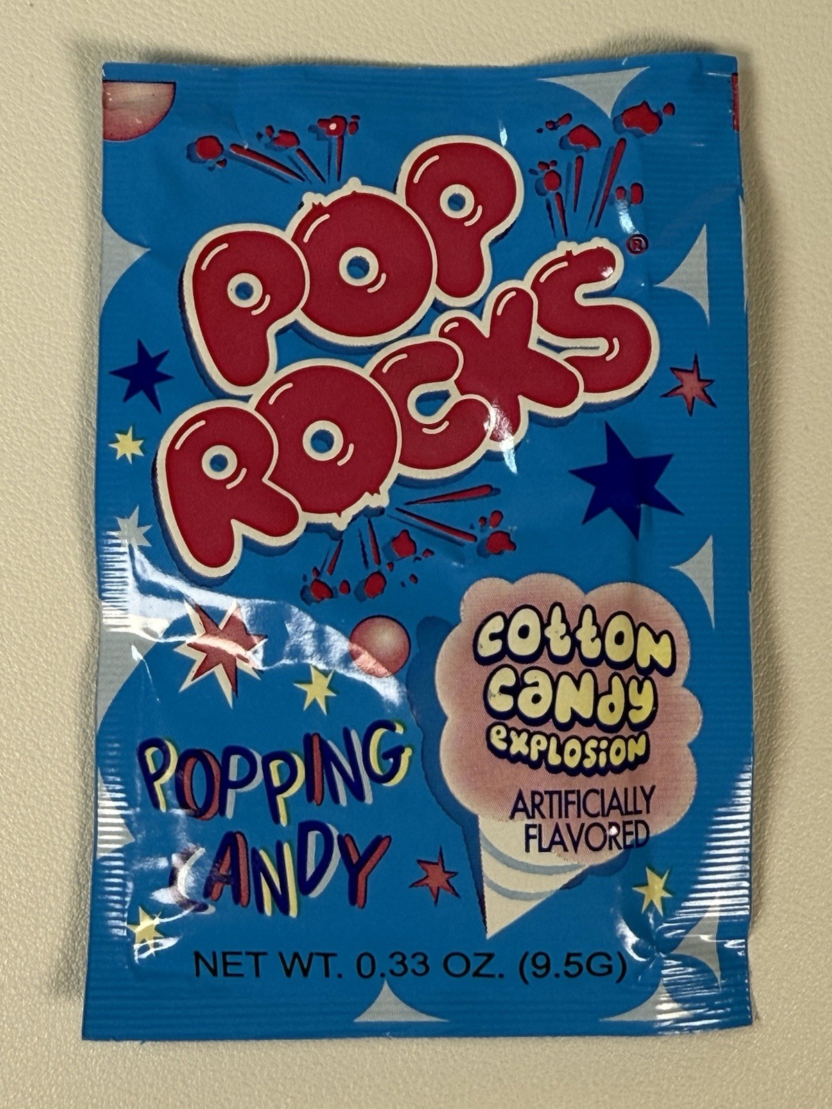 🍭 Pop Rocks Cotton Candy Explosion Popping Candy – .33oz Pack – Comb.SHIP +$1/e