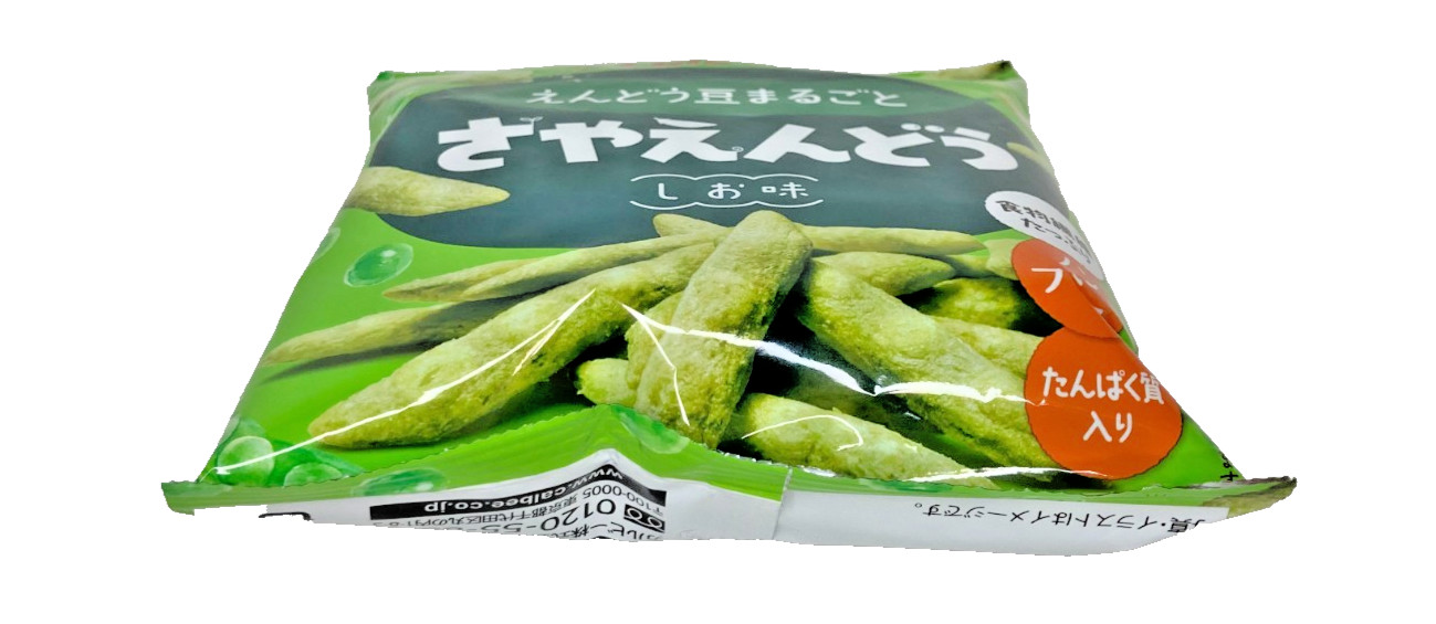 Japan Snow Pea Snack Calbee Green Pea Snack Salted Flavor 26g × 24 bags