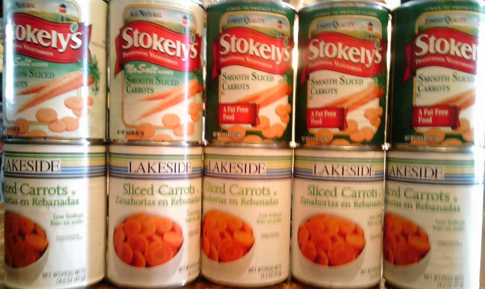 LOT 13 Stokely’s/Lakeside Sliced Carrots, 14.5oz (10/27 (8); 12/27 (3); 12/28 (2