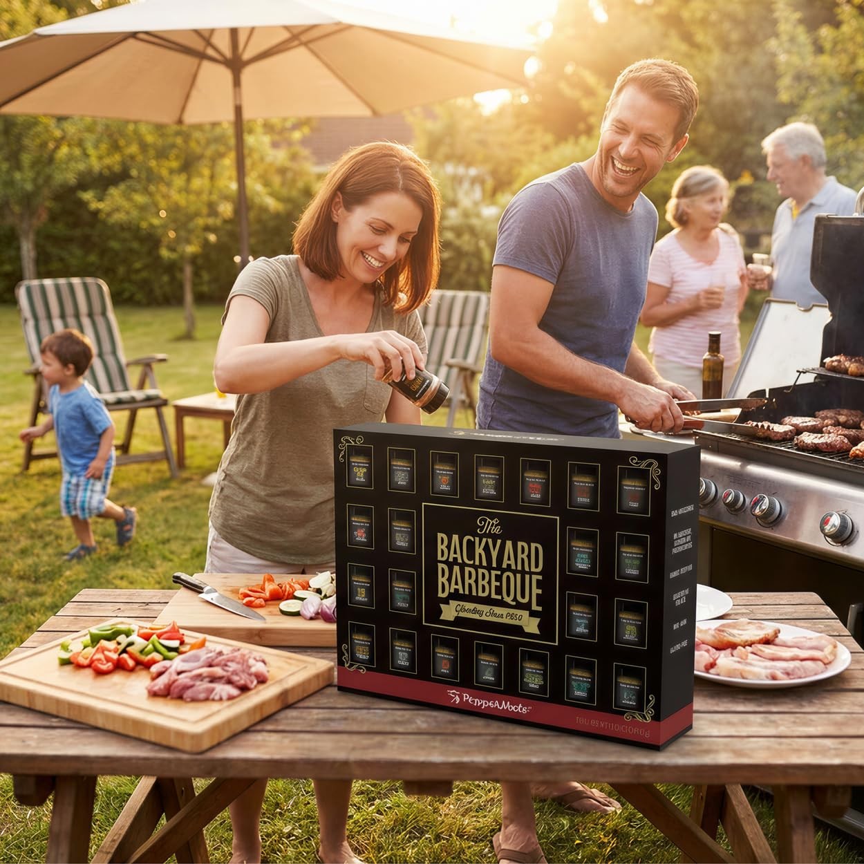 22-Spice Grilling Seasoning Gift Set Men All-Natural Non-GMO Rubs & Seasonings