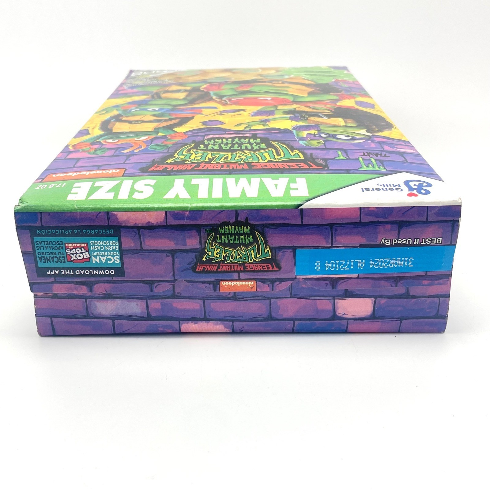 General Mills TMNT Mutant Mayhem Cereal Cinnamon Apple Family Size 17.8oz 2023