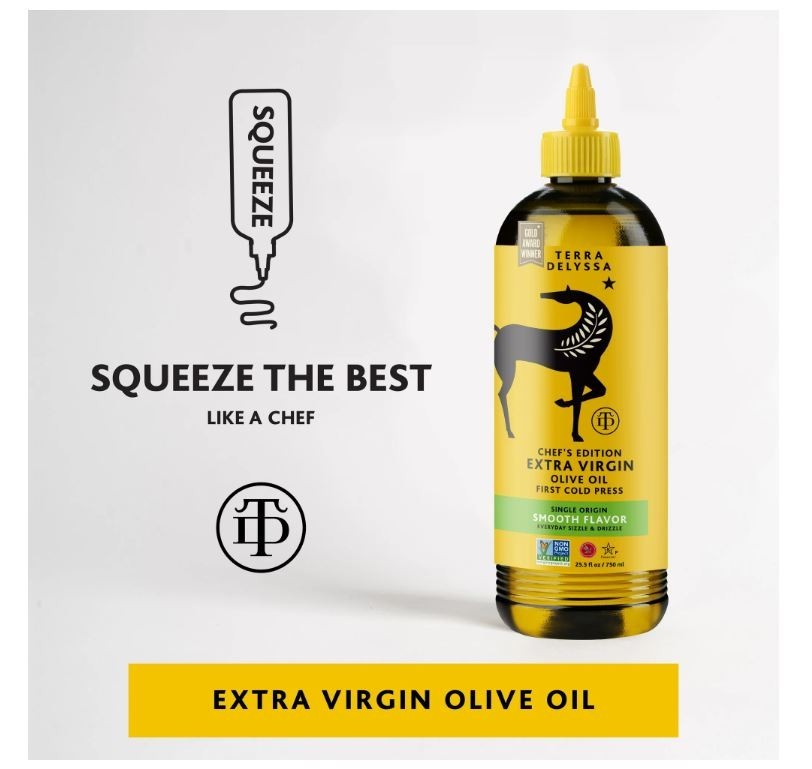 Terra Delyssa Single Origin EVOO Squeeze Bottle, Smooth, 25.5 fl oz.