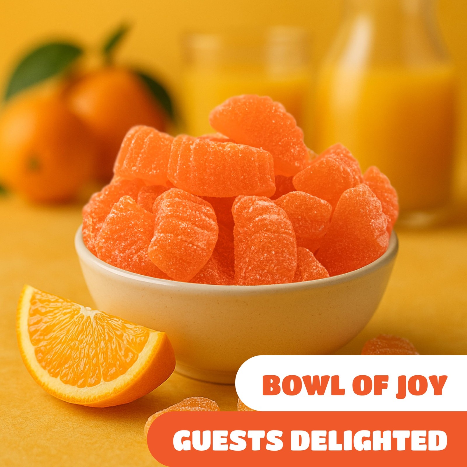 Orange Slices – 2 Pound Pack (65 Count) – Jelly Candy – Naturally Flavored Fr…