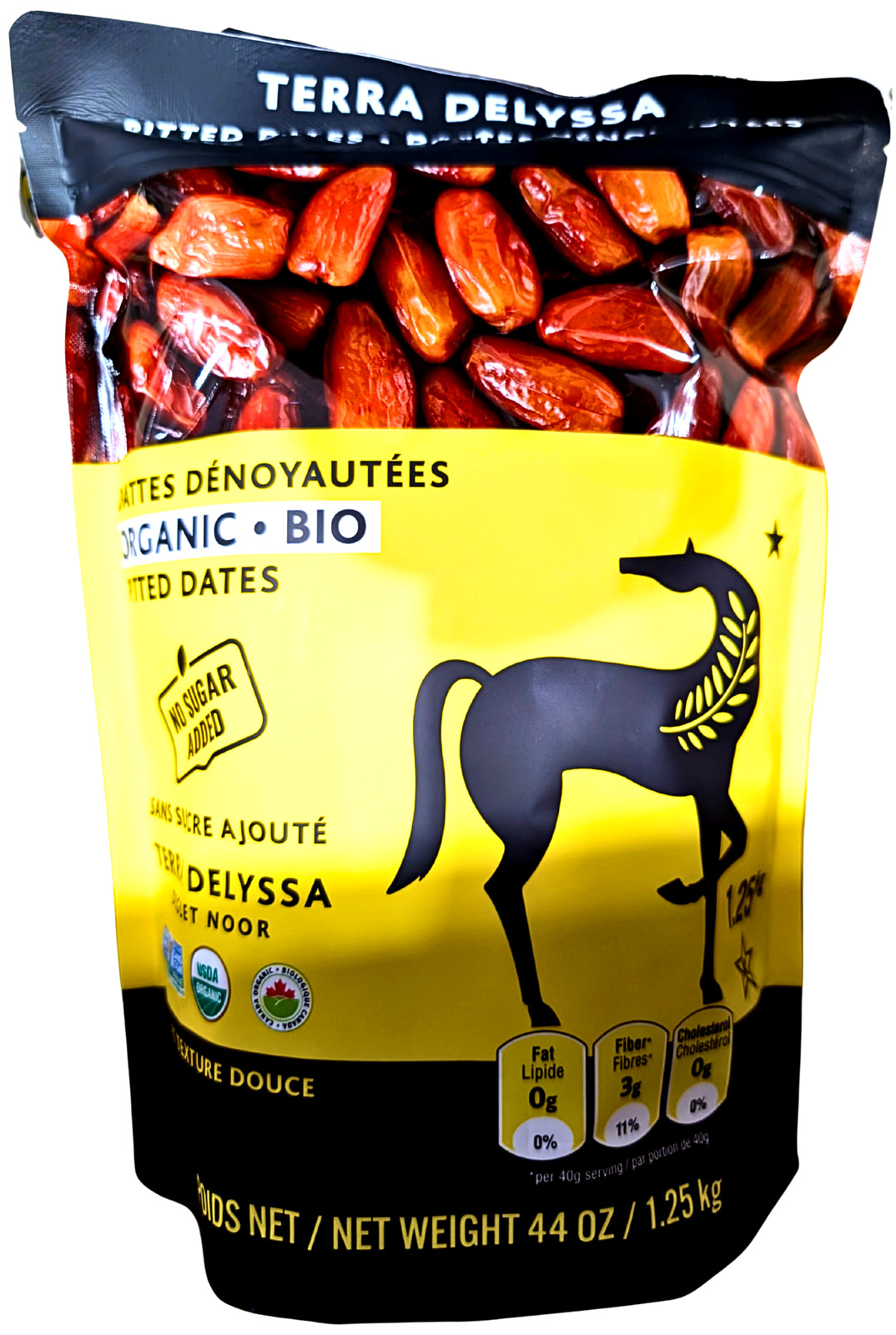 Terra Delyssa Organic Pitted Deglet Noor Dates 44 Oz EXP 03/2027
