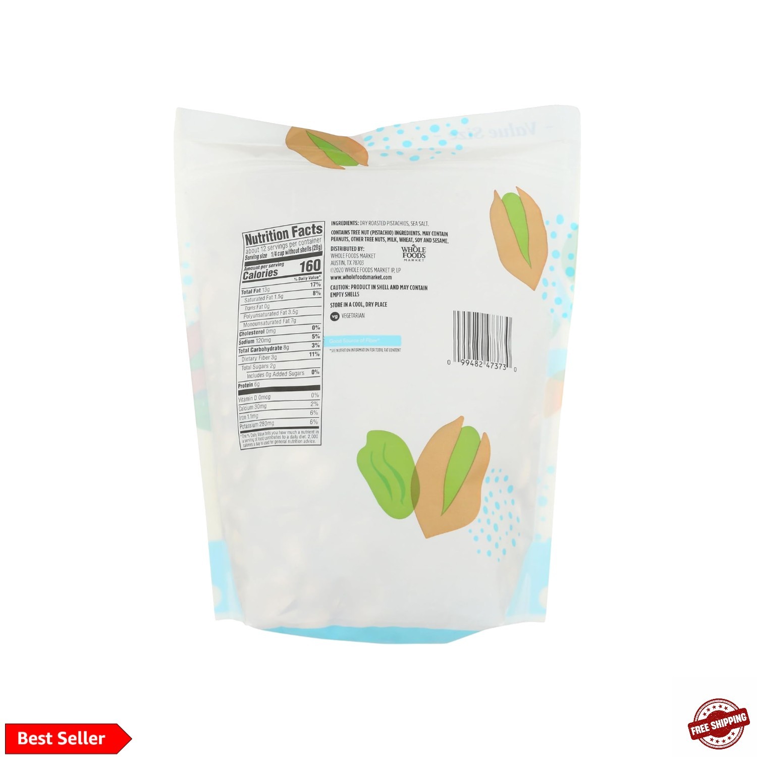 Roasted & Salted Pistachios, 24 Ounce