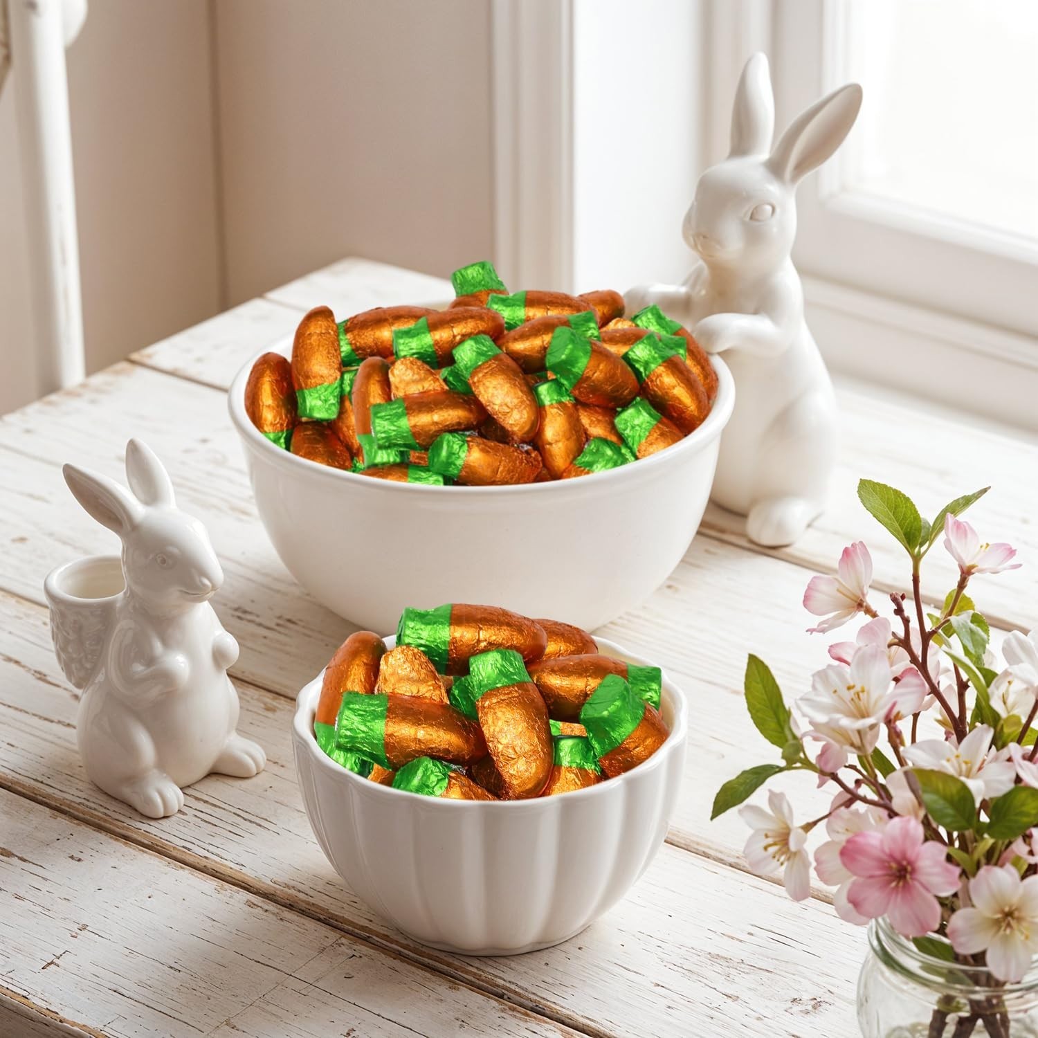 Individually Wrapped Milk Chocolate Carrots – Perfect for Easter Celebrations