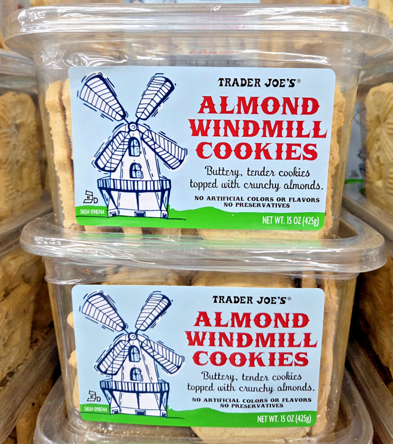Trader Joe’s Almond Windmill Cookies 15oz 425g (2 Tubs)