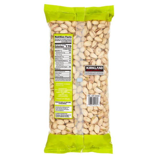 New Kirkland In-Shell Pistachios – Roasted & Salted, 3 Lb Bag, Kosher Snack