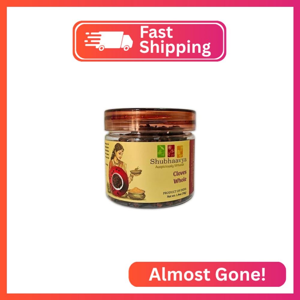 Shubhaavya Premium Whole Fresh Cloves 1.9oz (55g) – NON-GMO | All Natural | Glut