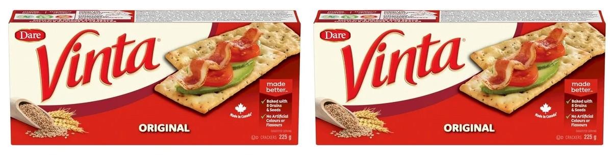 Dare Vinta Original Crackers, 225g (2 Pack)