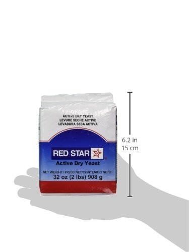 Red Star Active Dry Yeast, 2 Pound 32 Ounce (Pack of 1), White Blue and