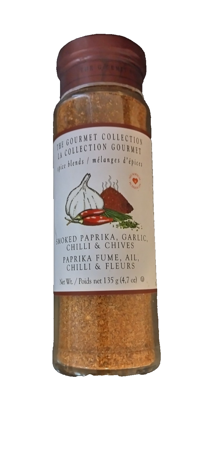 The Gourmet Collection Spices Smoked Paprika, Garlic, Chili, Chives 4.7oz