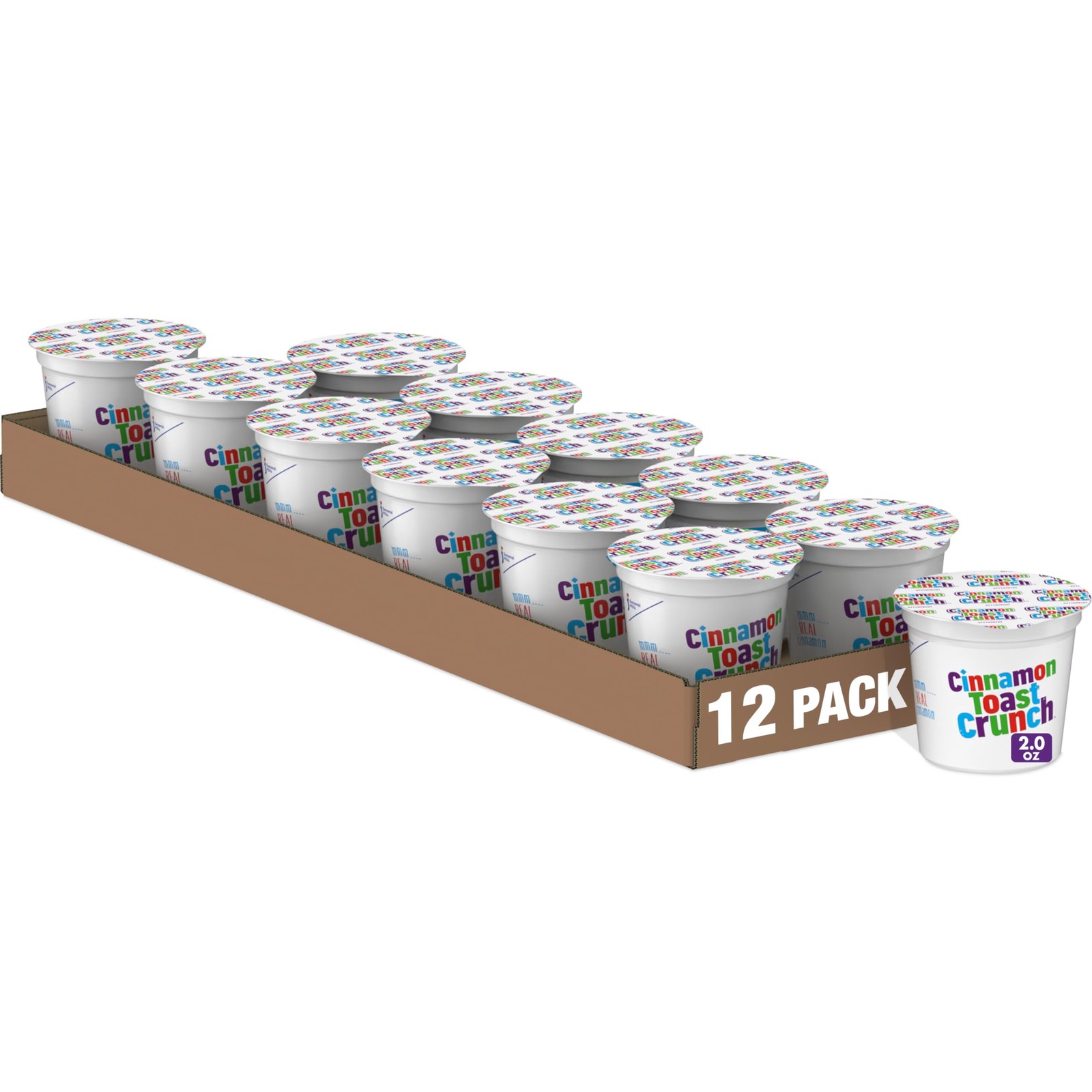 12 Pack Breakfast Cereal Cups Single Serve Assorted Cereal 2 oz Cups Each
