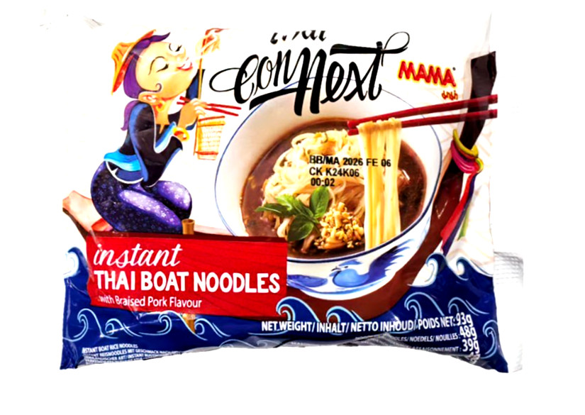 Mama Thai Connext Instant Boat Noodles 3.3 oz x 20 Packs~07/27/2027