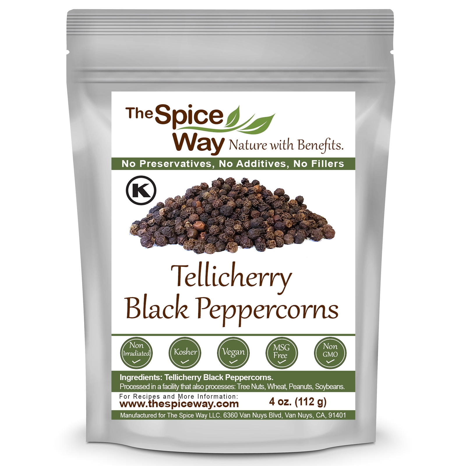 The Spice Way Tellicherry Black Peppercorns