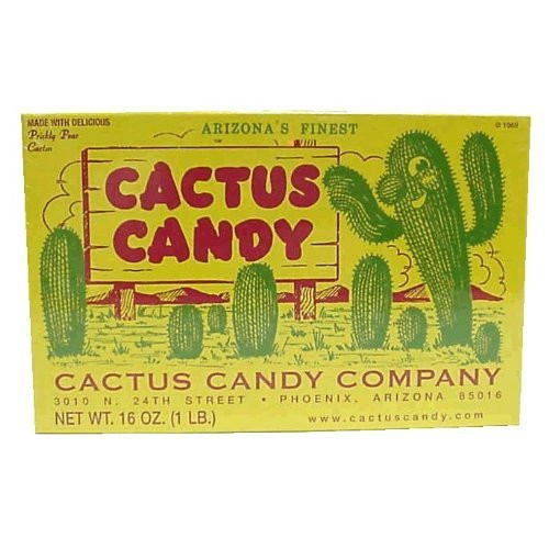 1 LB Prickly Pear Cactus Candy Delicious Arizona Souvenir Gift Box