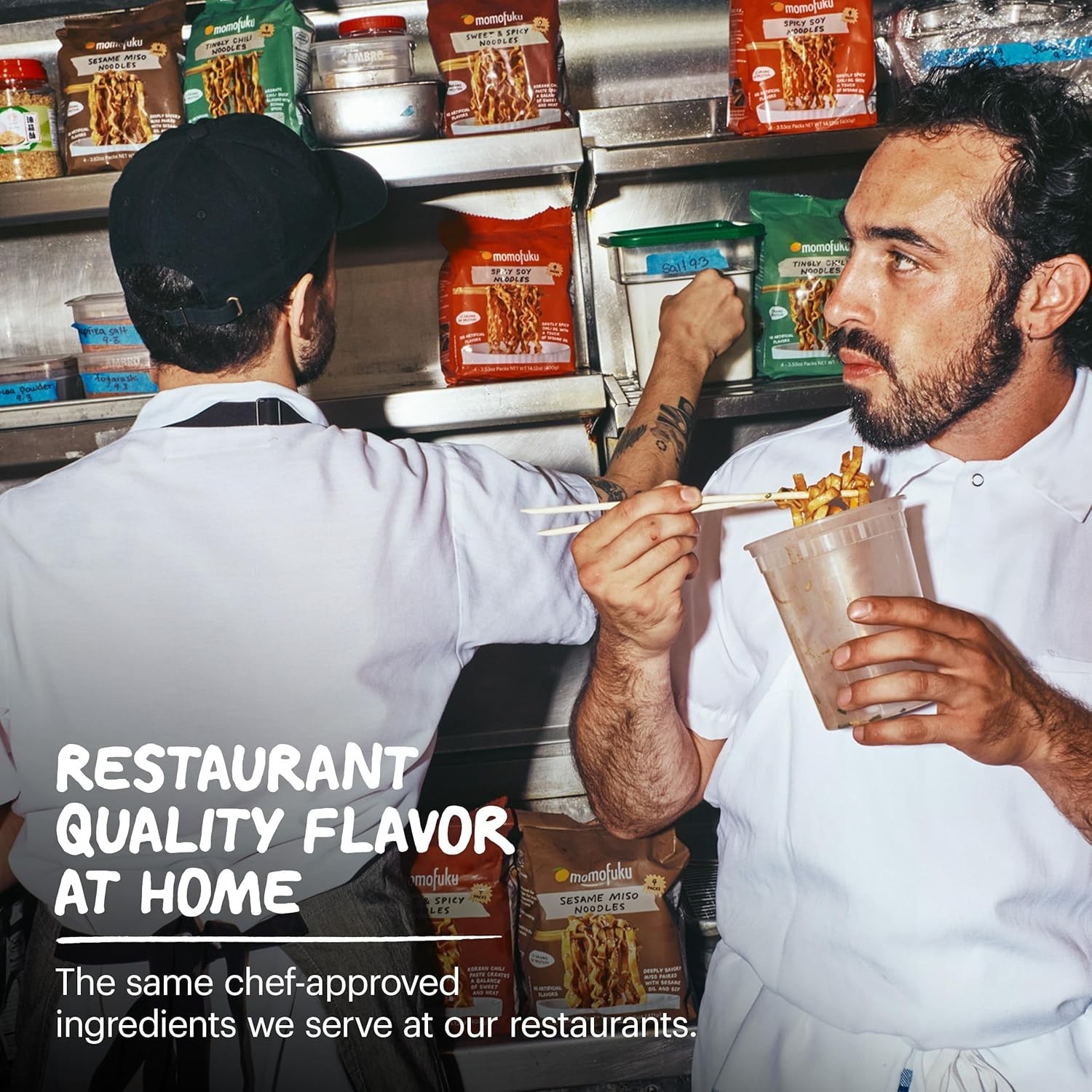 Momofuku Soy & Scallion Ramen Noodles by David Chang, 4 Pack of 10g of Protein.