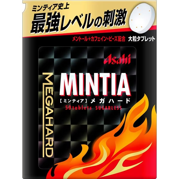 Asahi Mintia Mega Hard sugarless 50 tablets from JPN japanese candy snack