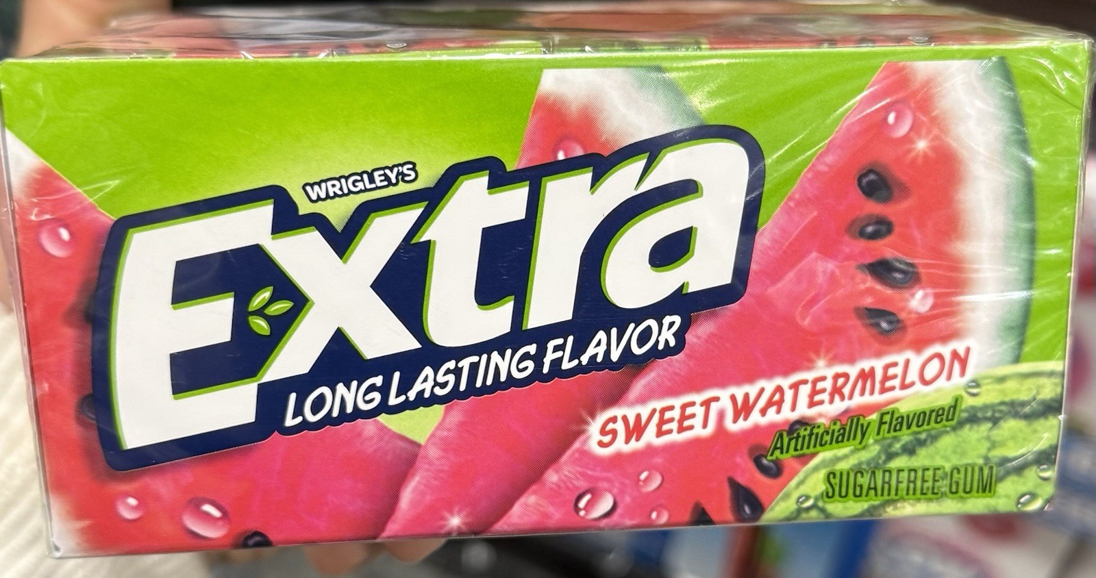 EXTRA Sweet Watermelon Sugarfree Gum, 15 Pieces (Pack of 10)