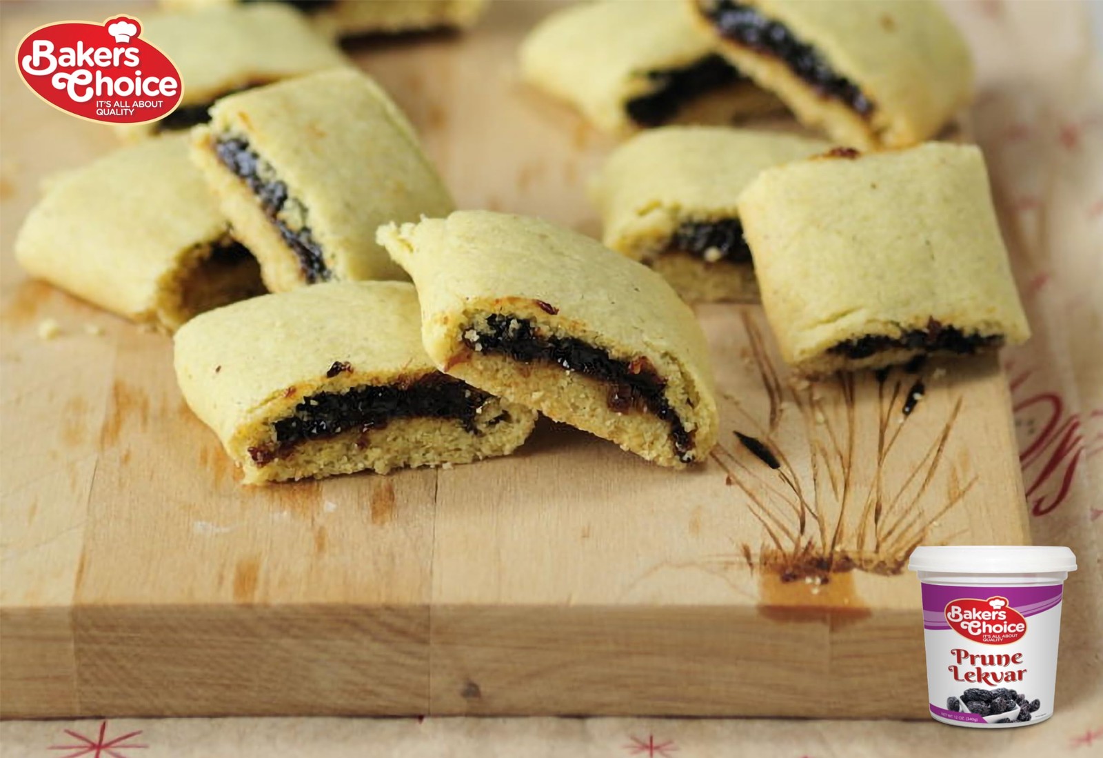 Prune Butter Lekvar Pastry Filling, 12 oz. Creamy Spread and Topping for Cak…