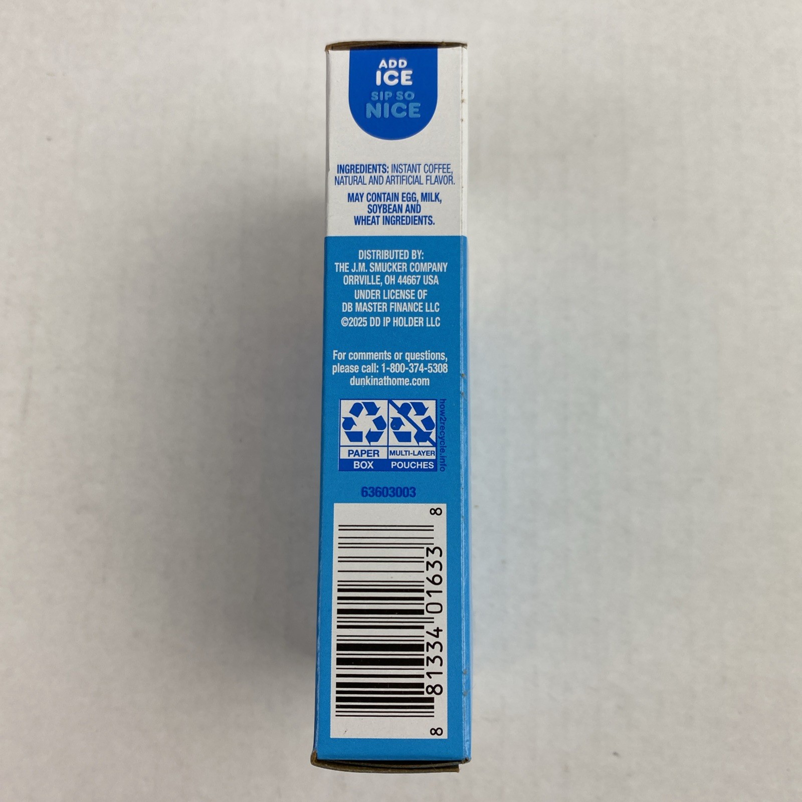 Dunkin’ Cold Iced CARAMEL Coffee Instant Powdered 6 Boxes 36 Packets Total *READ