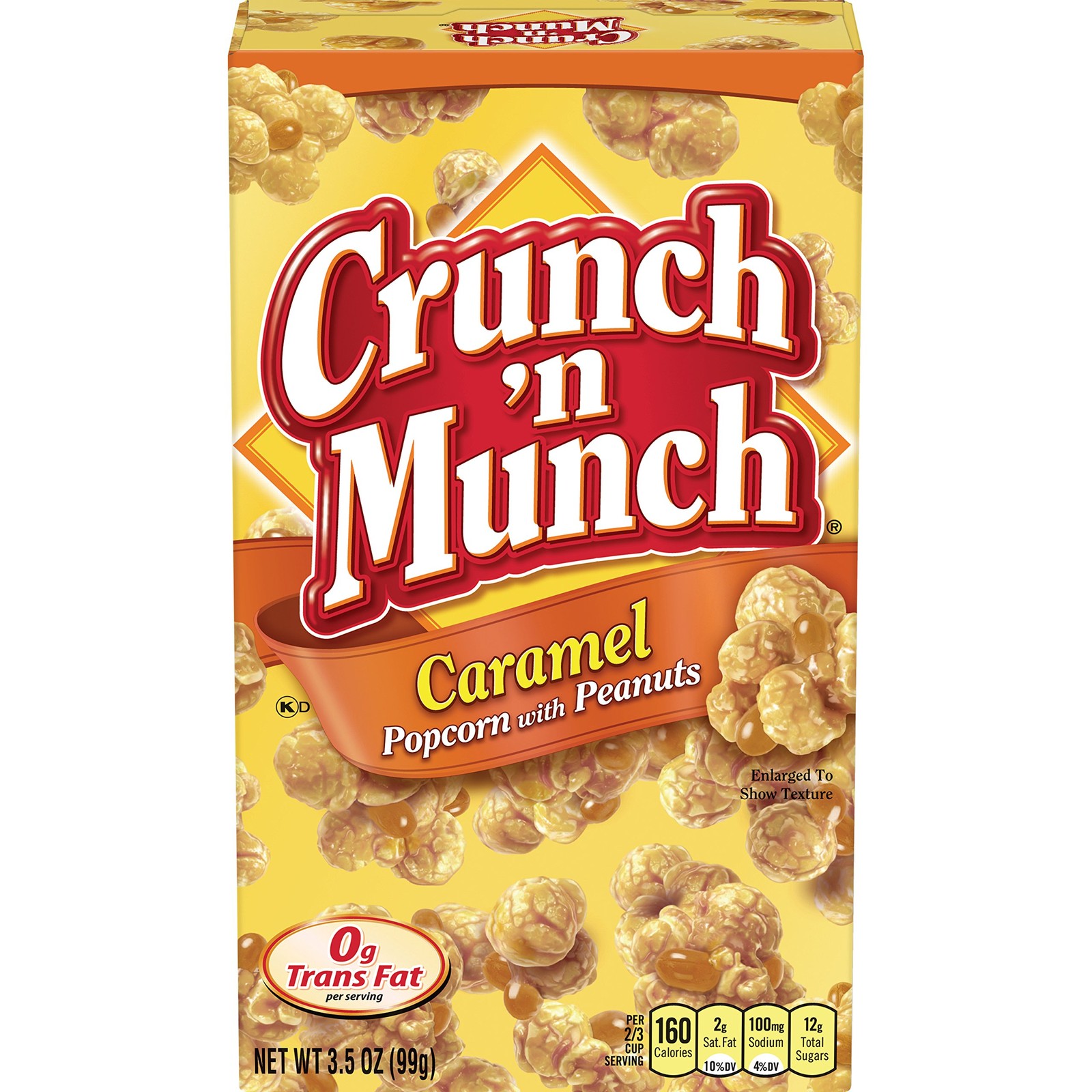 Caramel Popcorn with Peanuts, 3.5 oz. (Pack of 12)