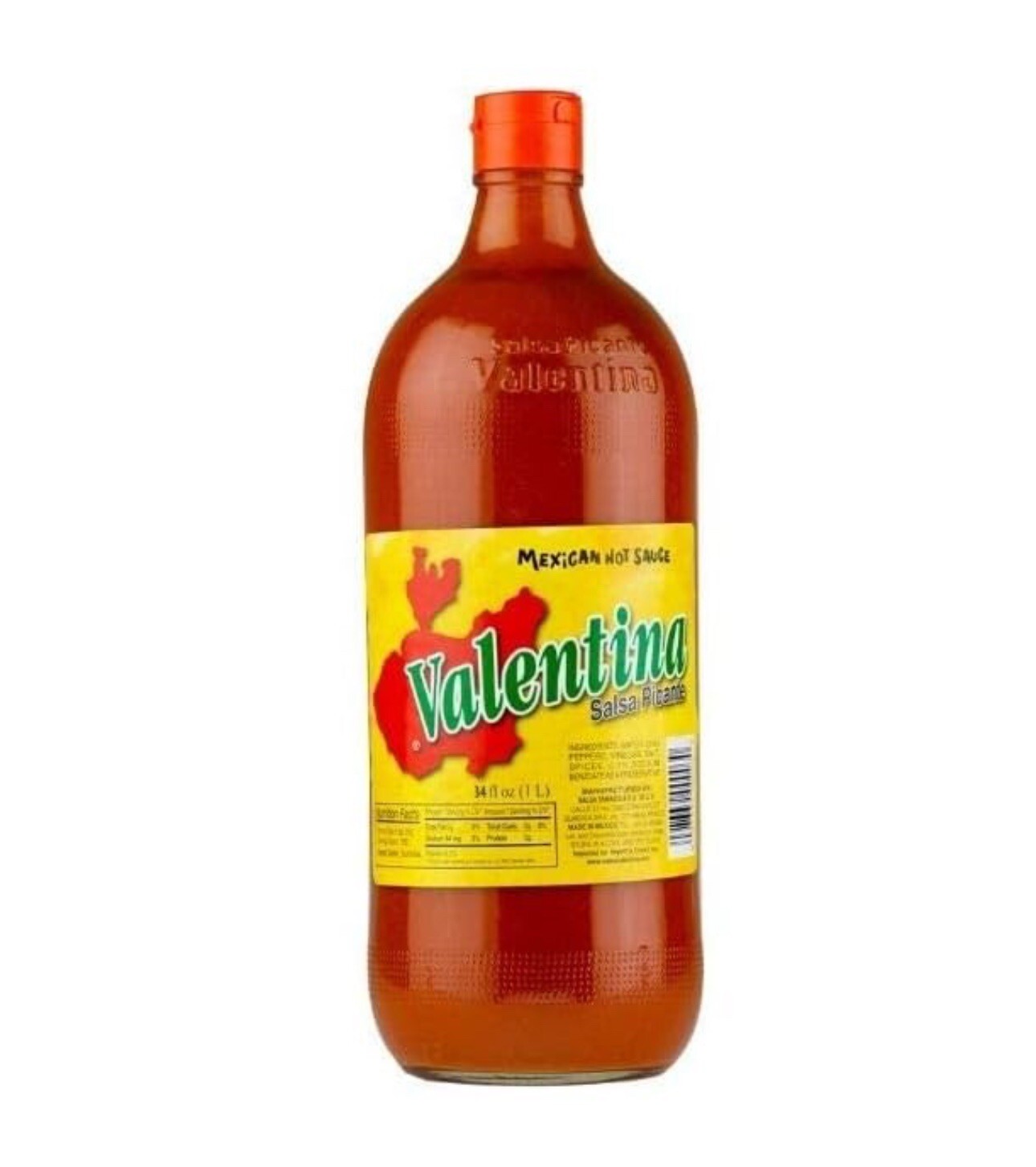 MEXICAN VALENTINA HOT SAUCE SALSA PICANTE 34 FL OZ BOTTLE 12 Pack Case