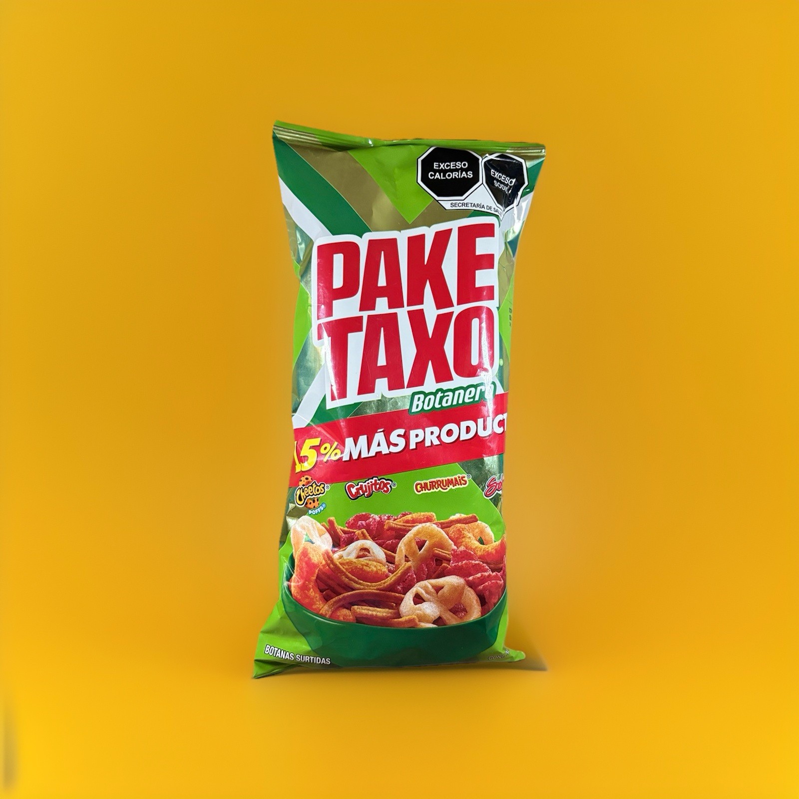 6- Pack Mexican Chips Pake Taxo Botanero Verde (81g) Bags Mixed Chips