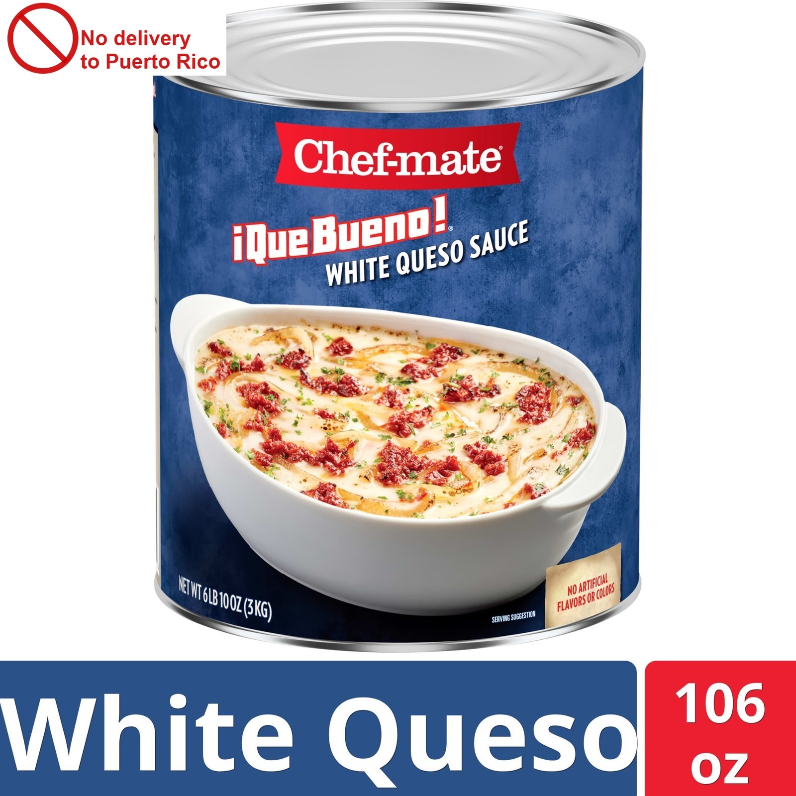 No Artificial Flavors or Colors White Queso Sauce, 106 oz Fast delivery