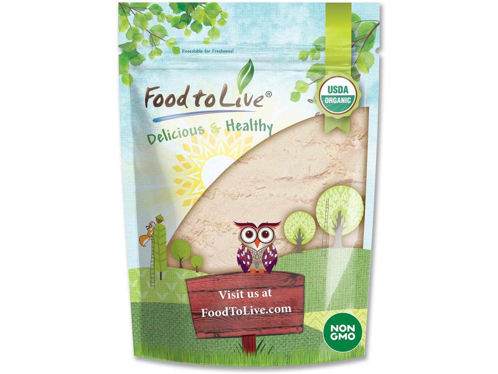 Organic Coconut Flour – Non-GMO, Kosher, Raw, Vegan, Unrefined – by Food to Live