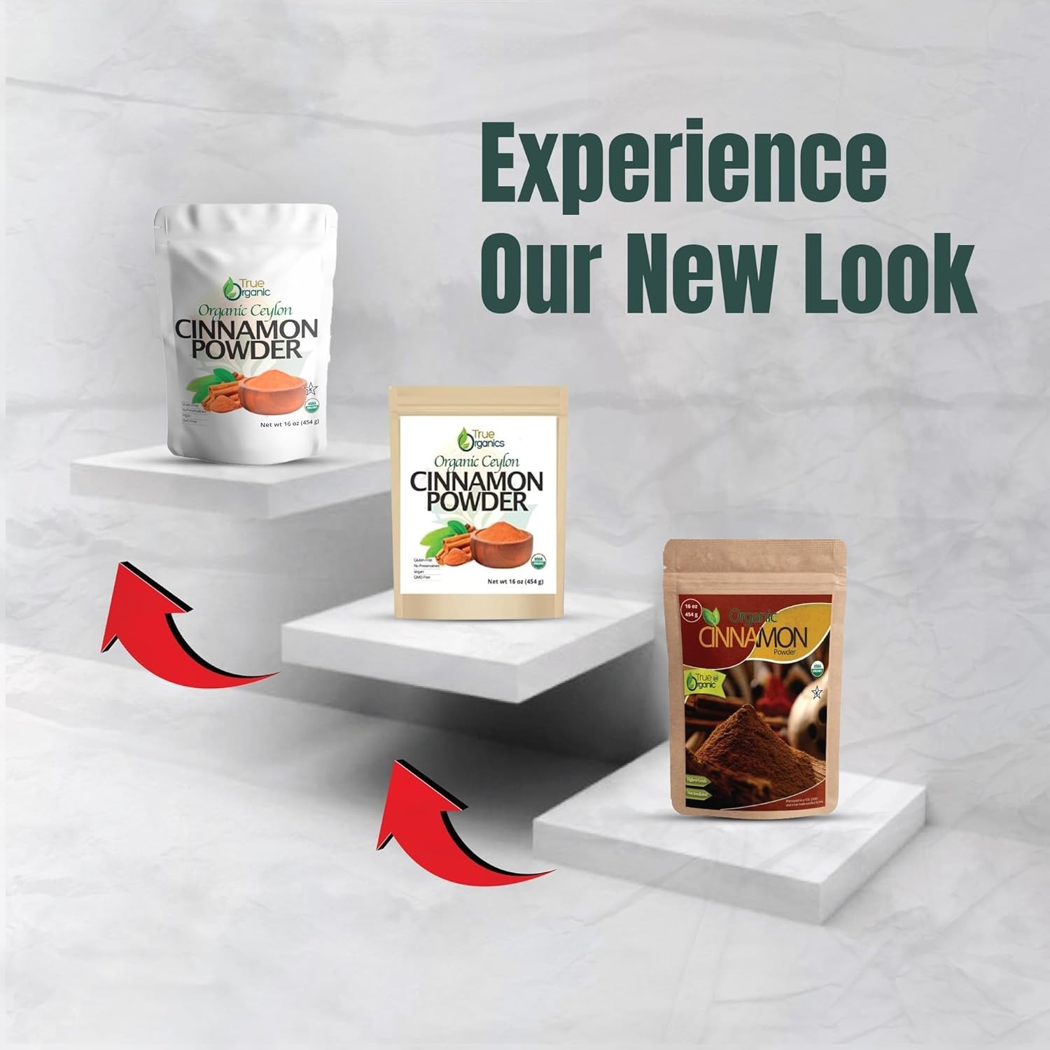 True Organic Ceylon Cinnamon Powder, 1 lb, Premium Grade, Gluten Free