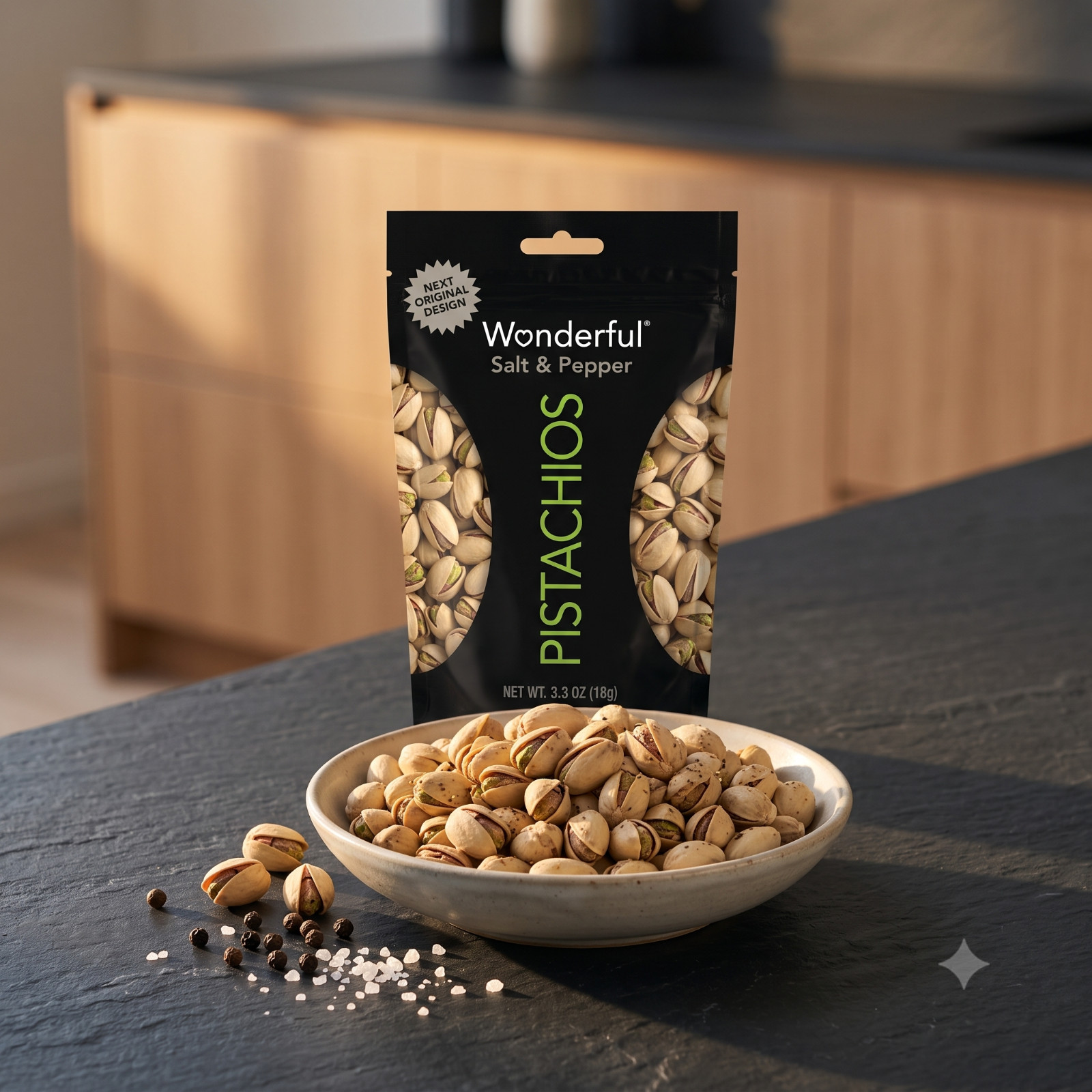 Wonderful Pistachios, Salt & Pepper, 3 lbs
