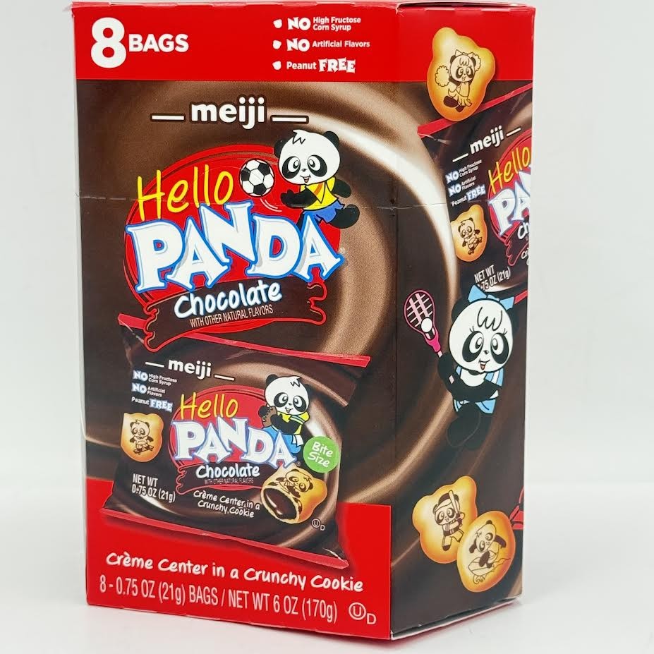 Meiji Hello Panda Cookie – Chocolate 170g/(8bags)