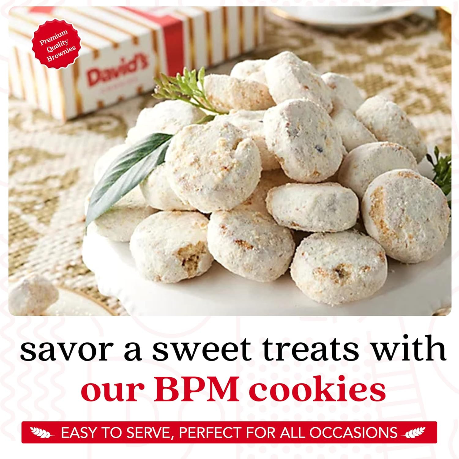 David’S Cookies Gourmet Butter Pecan Meltaway Singles – Gourmet Cookie Snacks wi
