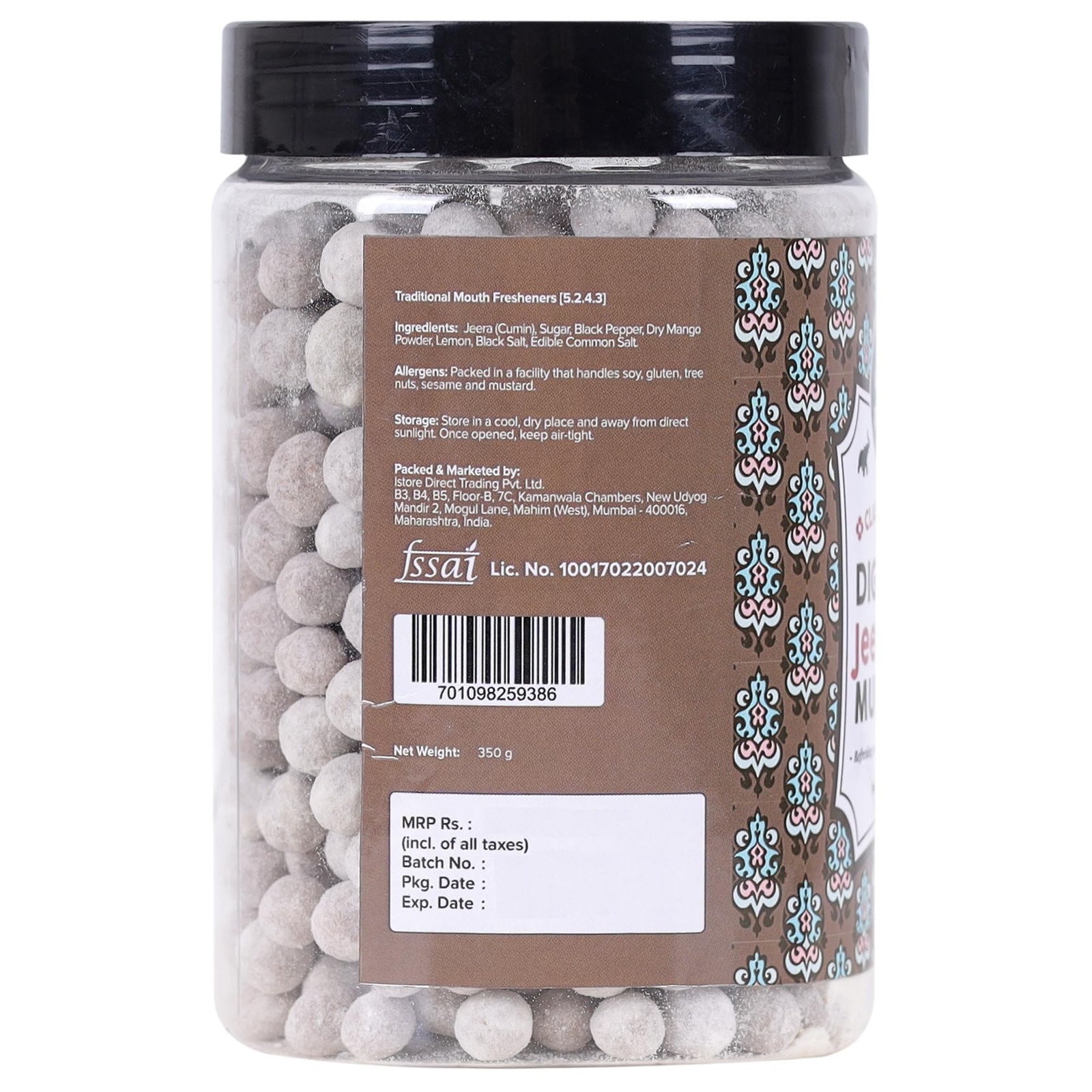 Urban Platter Jeera Goli Digestive Mukhwas Mouth Freshener 350g
