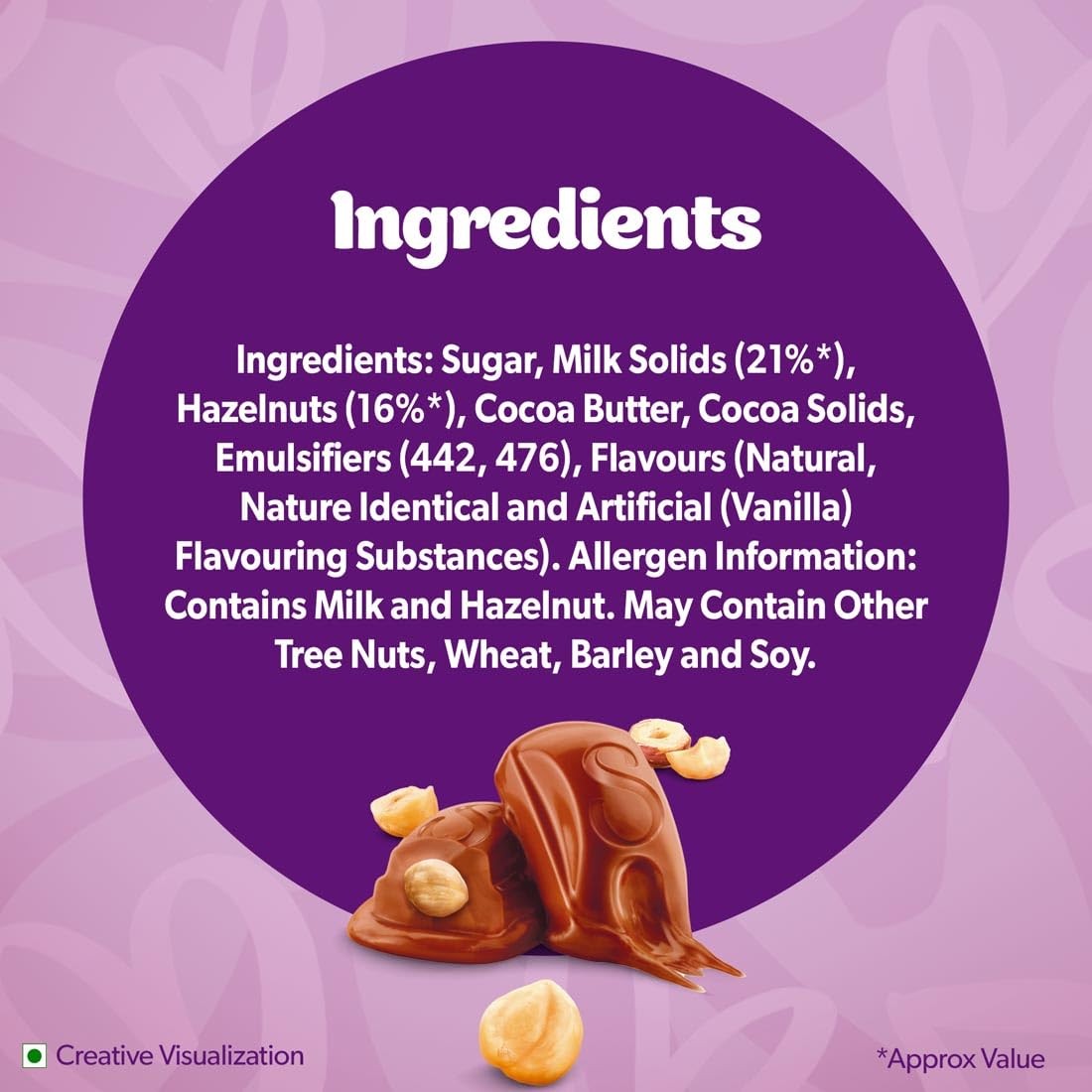 Cadbury Dairy Milk Silk Valentine’s Gift Pack 143g-Hazelnut
