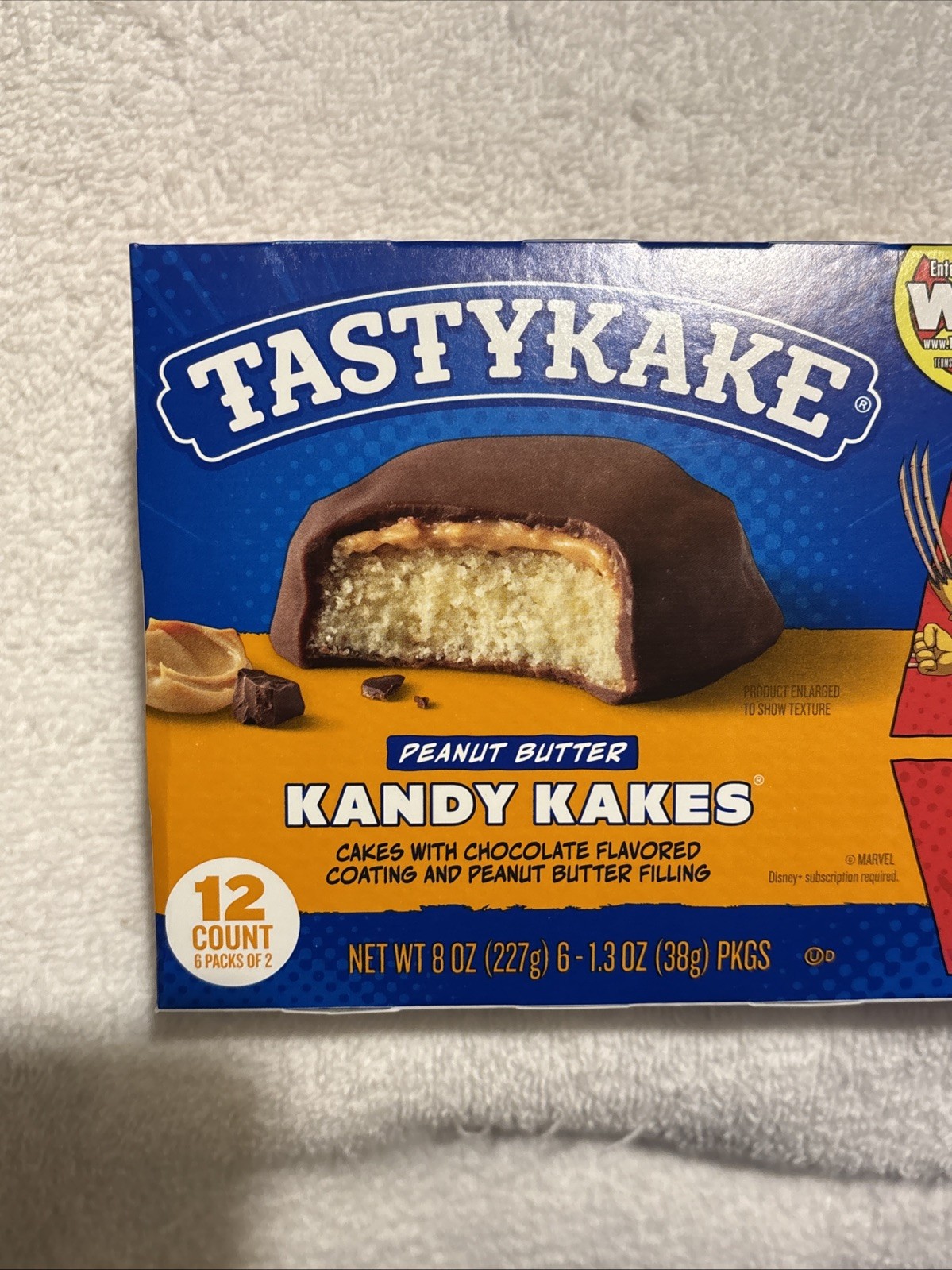 Tastykake Peanut Butter Kandy Kakes Special Edition Marvel X-Men New Sealed
