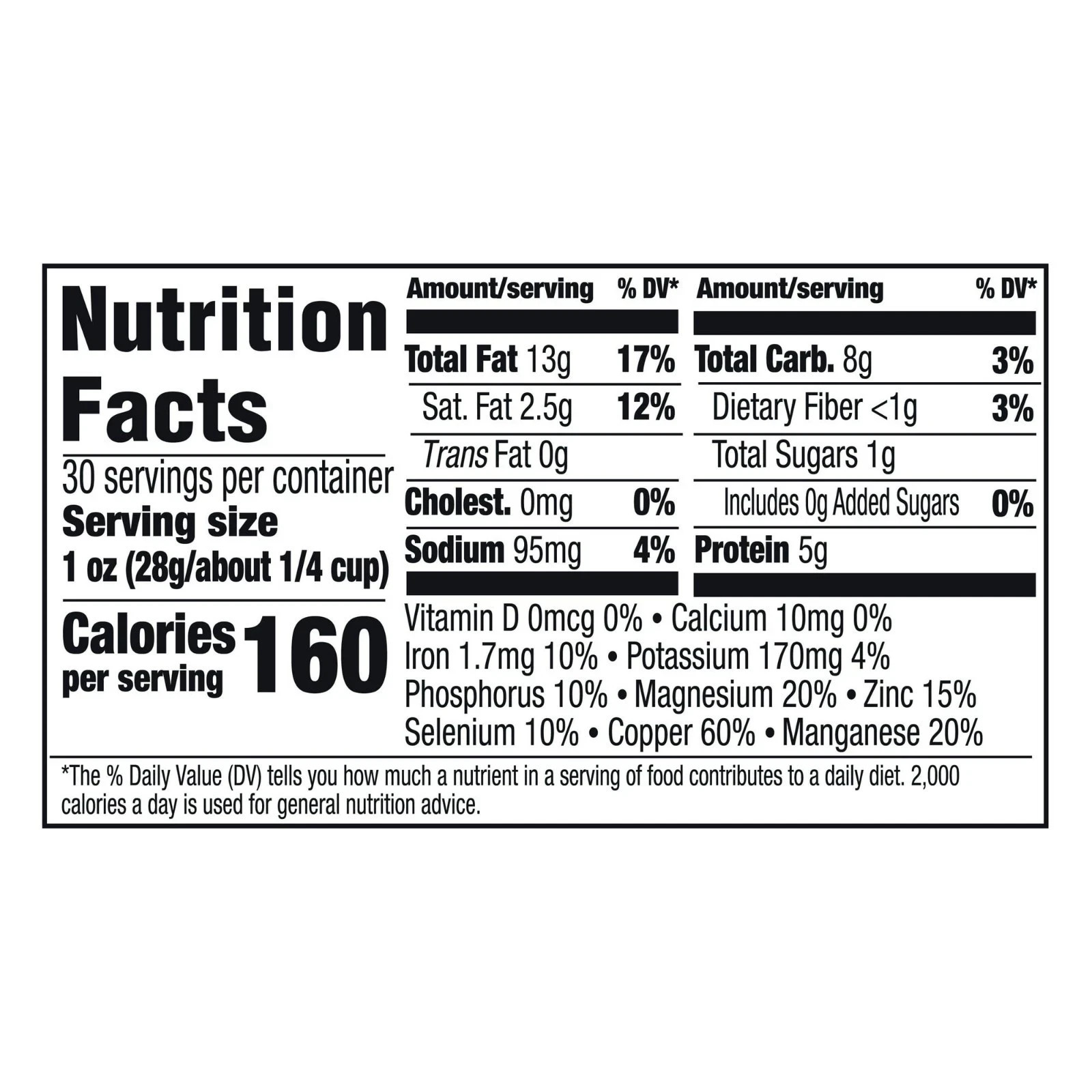 Great Value Deluxe Whole Cashews, 30 oz. (New)