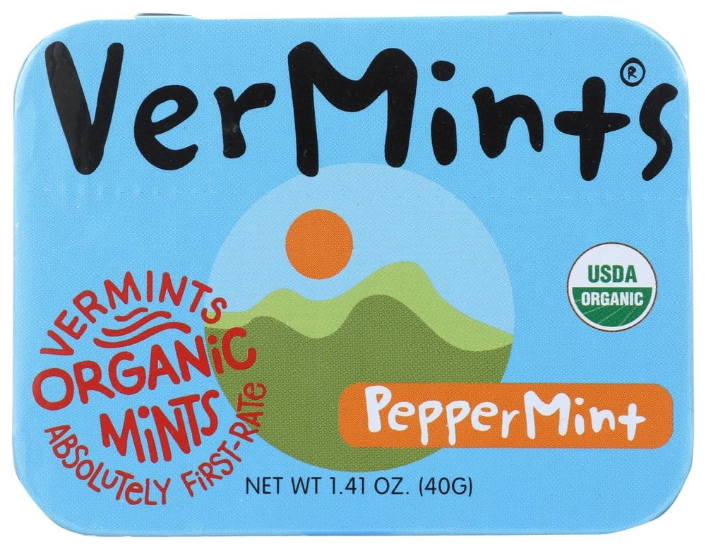 Peppermint Breath Mints 6 Count Pack – Freshen Breath, Sugar-Free, Vegan-Frie…