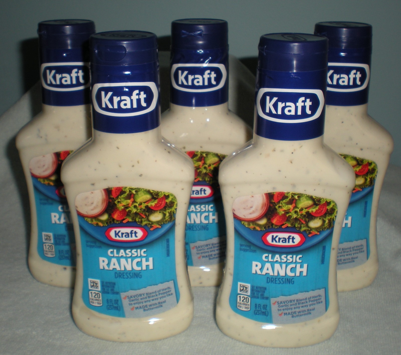 Kraft Ranch Salad Dressing 8 fl oz Gift Size Bottles Lot Of 5 Bottles Buttermilk