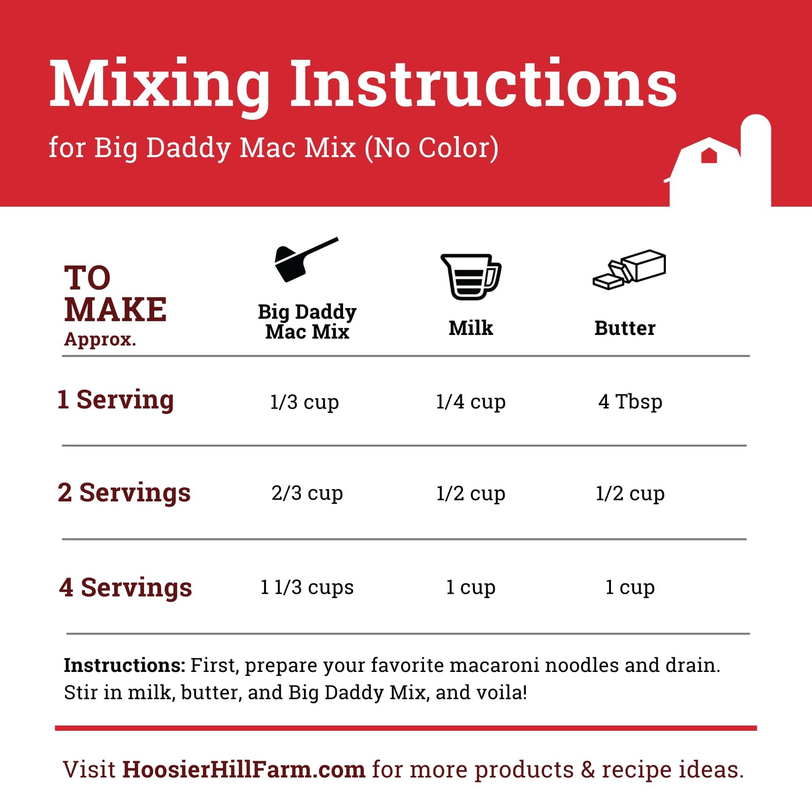 Hoosier Hill Farm Big Daddy Mac Mix, No Color Added, Gluten Free, 1LB