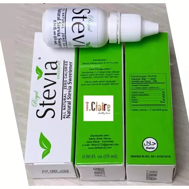 10pcs Royal Stevia Rebaudiana CandyLeaf Drop Sweetener For Diabetic Herbs 15 ml