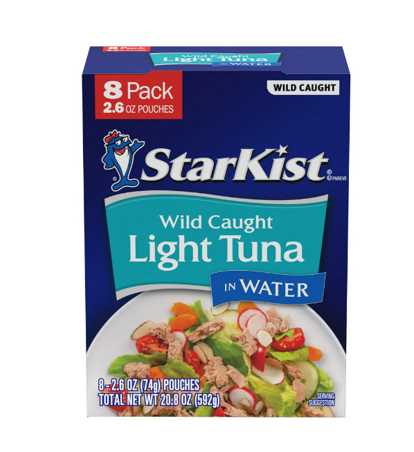 StarKist Chunk Light Tuna in Water – 2.6 oz Pouch (8-Pack)