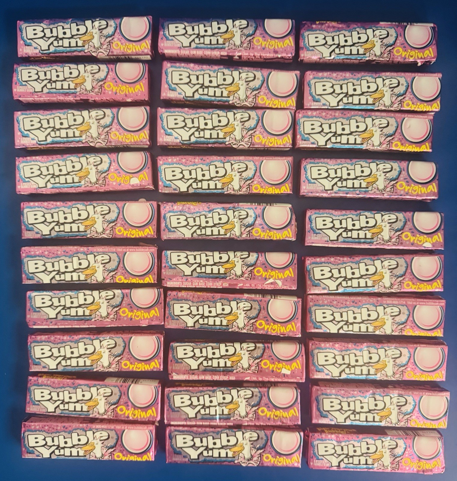 (30) Bubble Yum Original Bubble Gum (5pc Packs) Bulk Lot BB: 10/2026