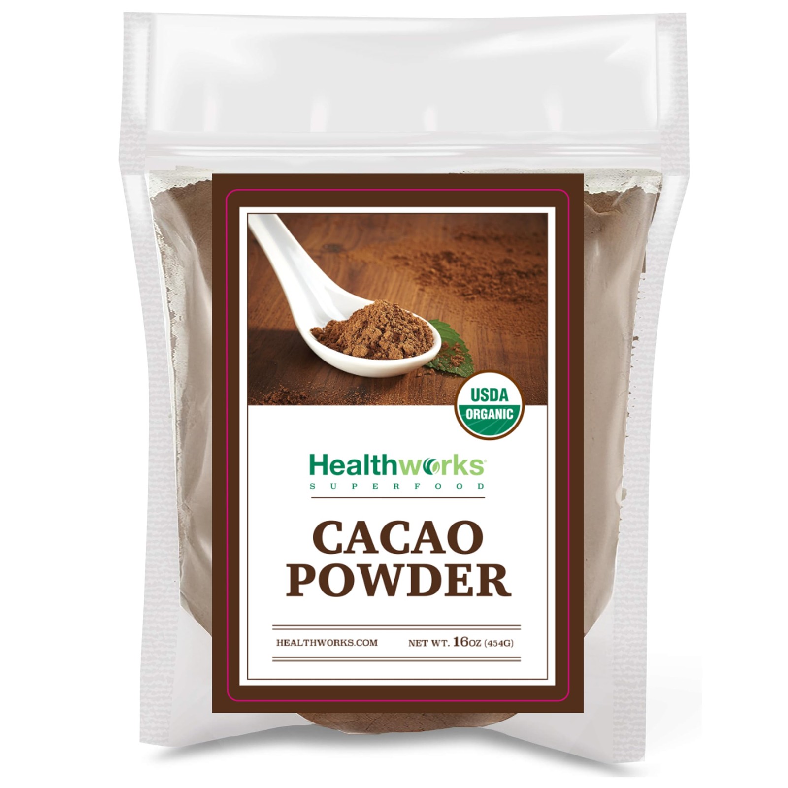 Organic Cacao Powder – 16 Oz / 1 Lb – Cocoa Chocolate Substitute – Rich Choco…