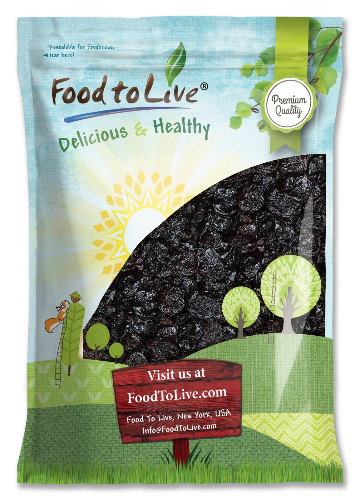 Pitted Prunes – Kosher, Raw, Vegan – by Food To Live
