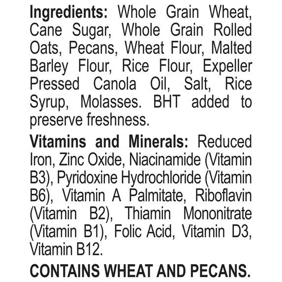 Post Great Grains Crunchy Pecan Cereal Whole Grain Low Fat 19oz